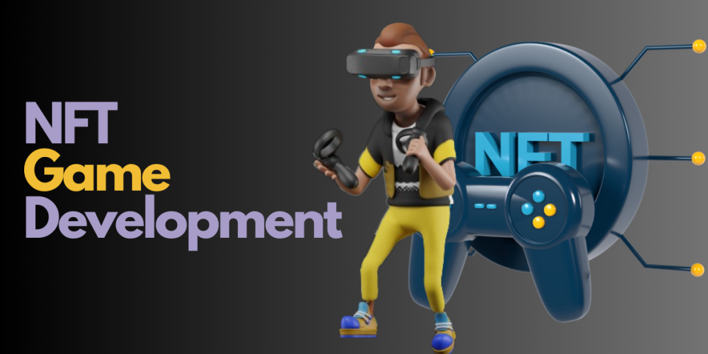 "Logo of Your NFT Game Development Company, featuring a stylized graphic representing blockchain technology and gaming elements."